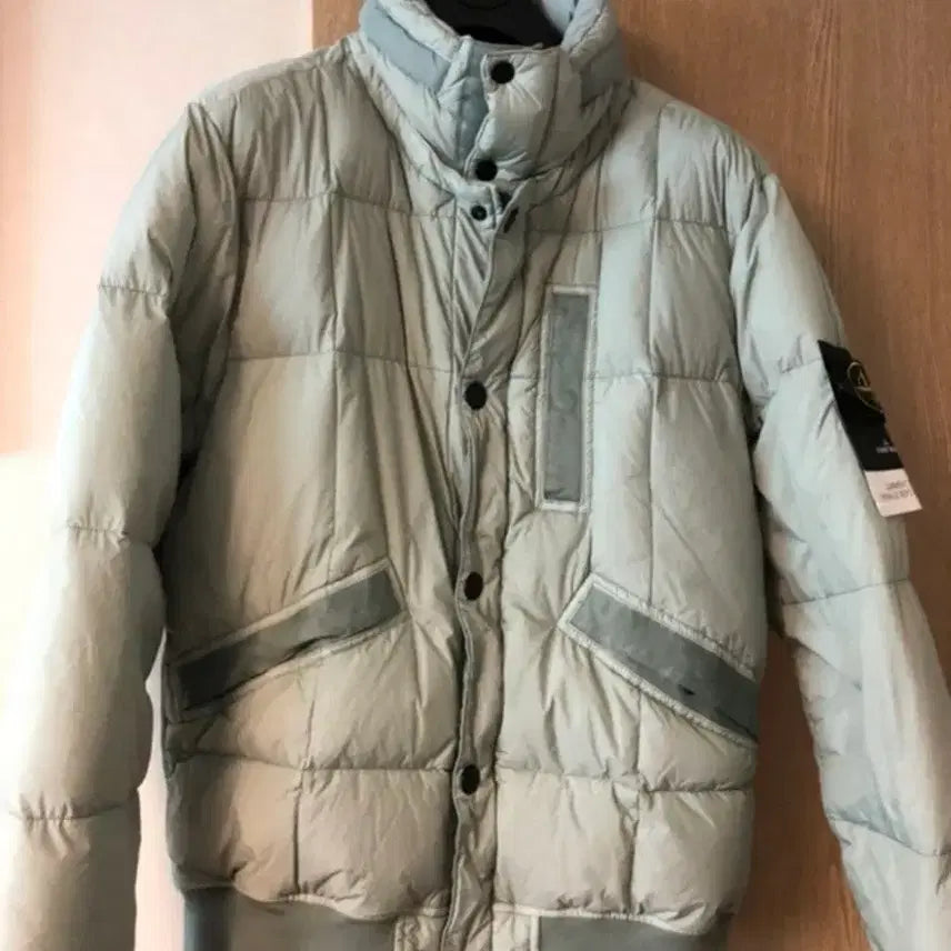 [BUNJANG] Stone Island Crinkle Reps Down Jacket No Hood L / 스톤아일랜드 크링클랩스 패딩 논후드 L