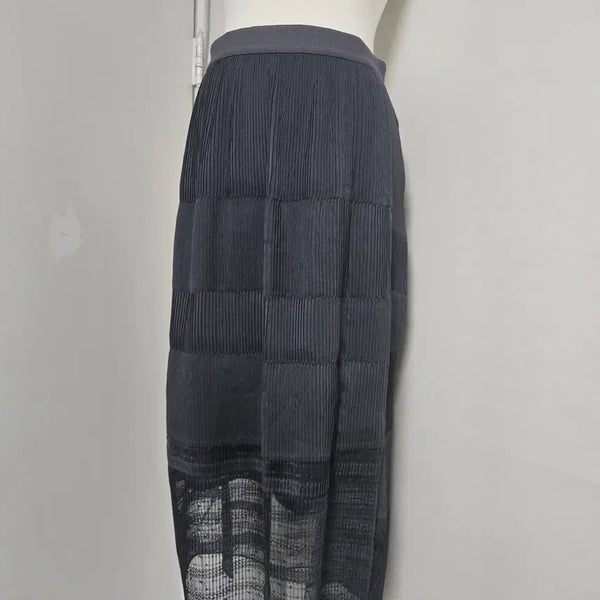 [BUNJANG] SJ Pleated See-through Long Skirt / 새상품) SJ SJ 플리츠 시스루 롱스컷