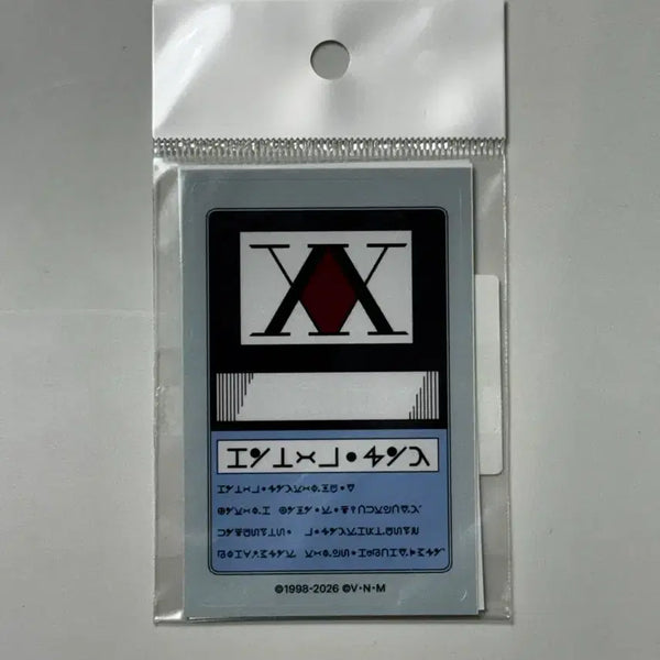 [BUNJANG] Hunter x Hunter Collaboration Cafe Transportation Card Sticker / 헌터헌터 콜라보카페 헌터 교통카드 스티커