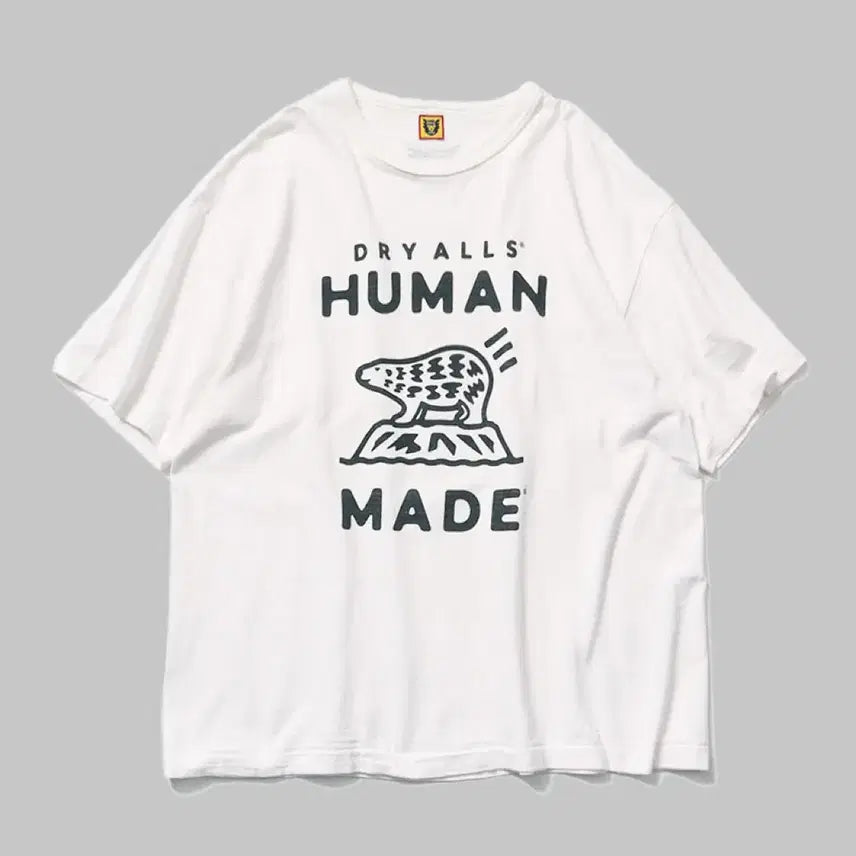 [BUNJANG] Human Made Polar Bear Cotton Slub T-Shirt / 휴먼메이드 폴라 베어 티셔츠