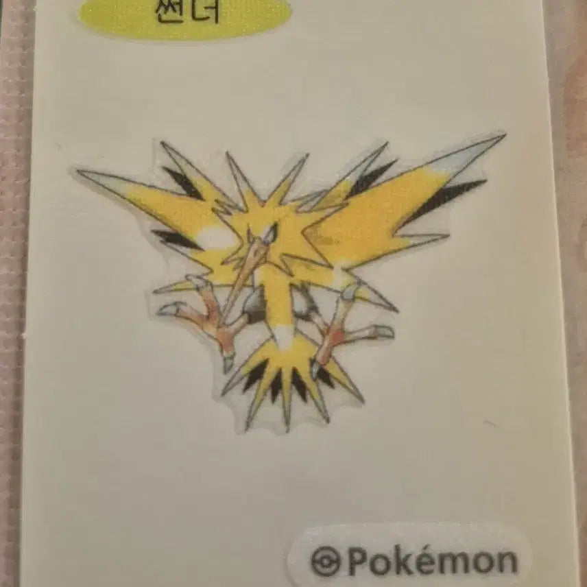 [BUNJANG] Pokemon Thunder Sticker / 포켓몬 썬더 띠부실
