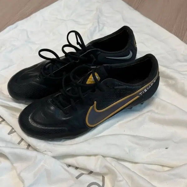 [BUNJANG] Nike Tiempo 9 Elite FG Soccer Cleats Black 275mm / 나이키 티엠포9 검정색 275 사이즈 판매 교환