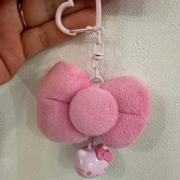 [BUNJANG] Sanrio Hello Kitty Pink Fur Charm / 일본정품 산리오 헬로키티 핑크 키링 새상품