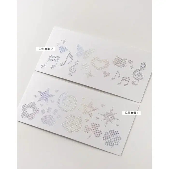 [BUNJANG] Magoz Dot Bloom Kiss Cut Stickers (4 Types) / 마고즈 도트 블룸 키스컷 4종