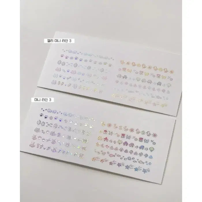 [BUNJANG] Magoz Mini Line Kiss Cut Stickers (4 Types) / 마고즈 미니 라인 키스컷 4종