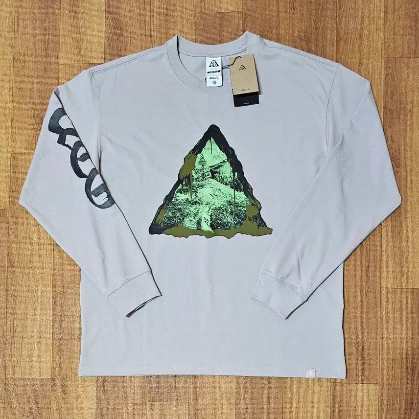 [BUNJANG] Nike ACG Glow Print Long Sleeve College Grey L / 나이키 ACG 야광 프린팅 롱슬리브 컬리지 그레이