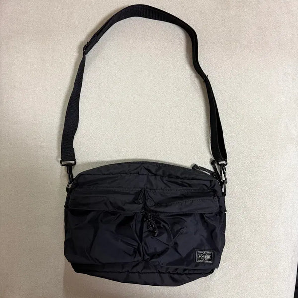 [BUNJANG] Porter Force Small Shoulder Bag Black / 포터 포스 숄더백 스몰 블랙