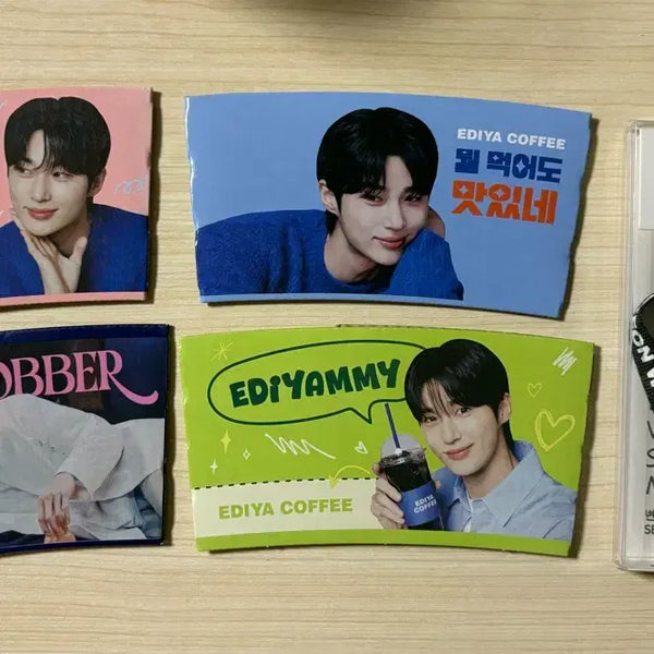 [BUNJANG] Byun Woo Seok Keychain & Ediya Cup Holder / 변우석 키링 + 이디야 컵홀더