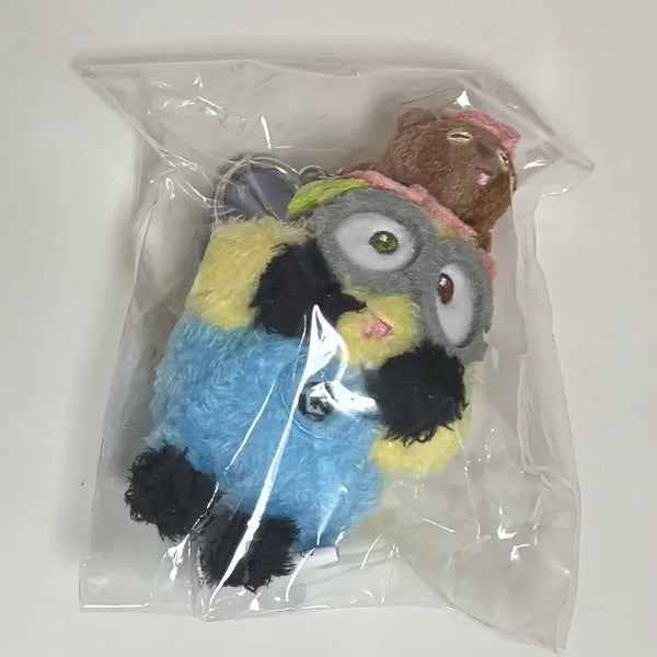 [BUNJANG] CGV Minions Bob & Tim Plush Keyring / cgv 미니언즈 뽀글이 인형 키링 밥앤팀