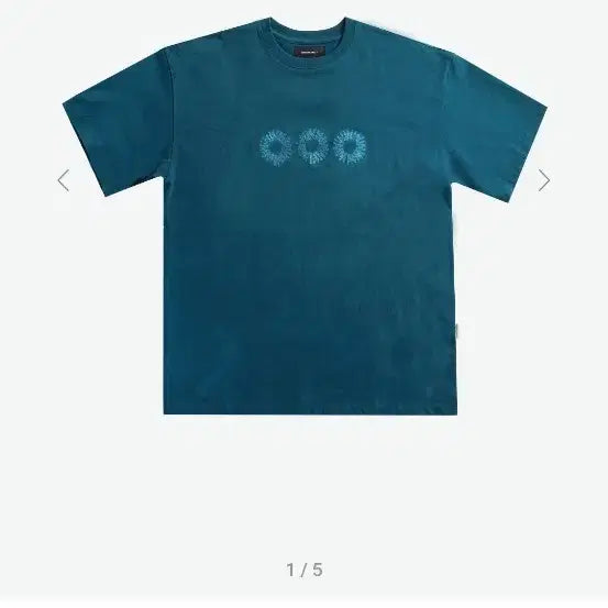 [BUNJANG] 999 Humanity EDV Logo Half Shirt Turquoise / (0, XS) 999휴머니티 EDV 로고 하프 셔츠 터콰이즈