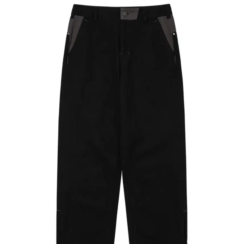 [BUNJANG] Wellbeing Express Color Blocked Wide Cotton Pants / 웰빙익스프레스 Color Blocked Wide Cotton Pants