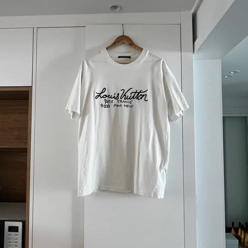 [BUNJANG] Louis Vuitton Embroidered T-Shirt XL / 루이비통 엠브로이더드 반팔 XL