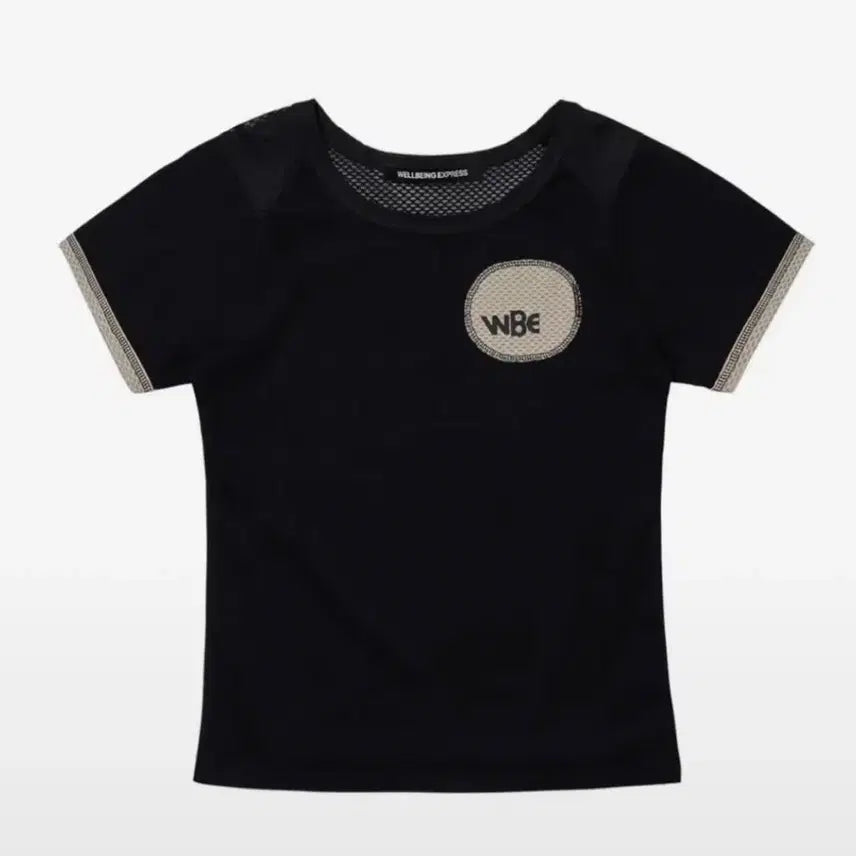 [BUNJANG] Wellbeing Express Mesh Combi Half Sleeve T-Shirt / 웰빙익스프레스 Mesh Combi Half Sleeve Black m