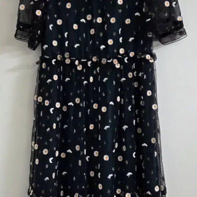 [BUNJANG] SJSJ Chiffon Daisy Flower Dress / 한섬 SJSJ 쉬폰 데이지 플라워 원피스
