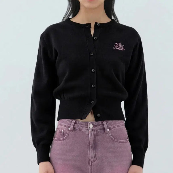 [BUNJANG] OIOI Women's Round Neck Cropped Cardigan / oioi 여성 라운드넥 크롭 가디건