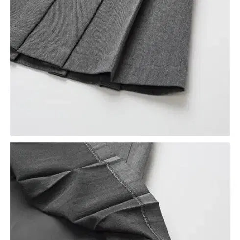 [BUNJANG] Grey Pleated Midi Skirt / 그레이 플리츠 스커트
