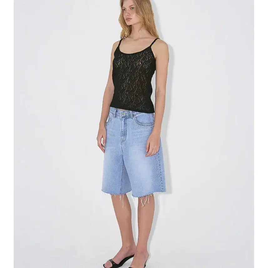 [BUNJANG] Poli Sue M Denim Shorts Size 2 / 폴리수엠 데님쇼츠