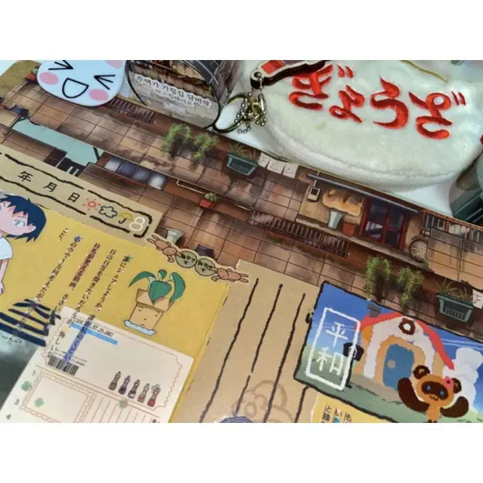 [BUNJANG] Fluffy Love Club "House Wall" Washi Tape / 플러피러브클럽 주택가 가정집 담벼락 마테