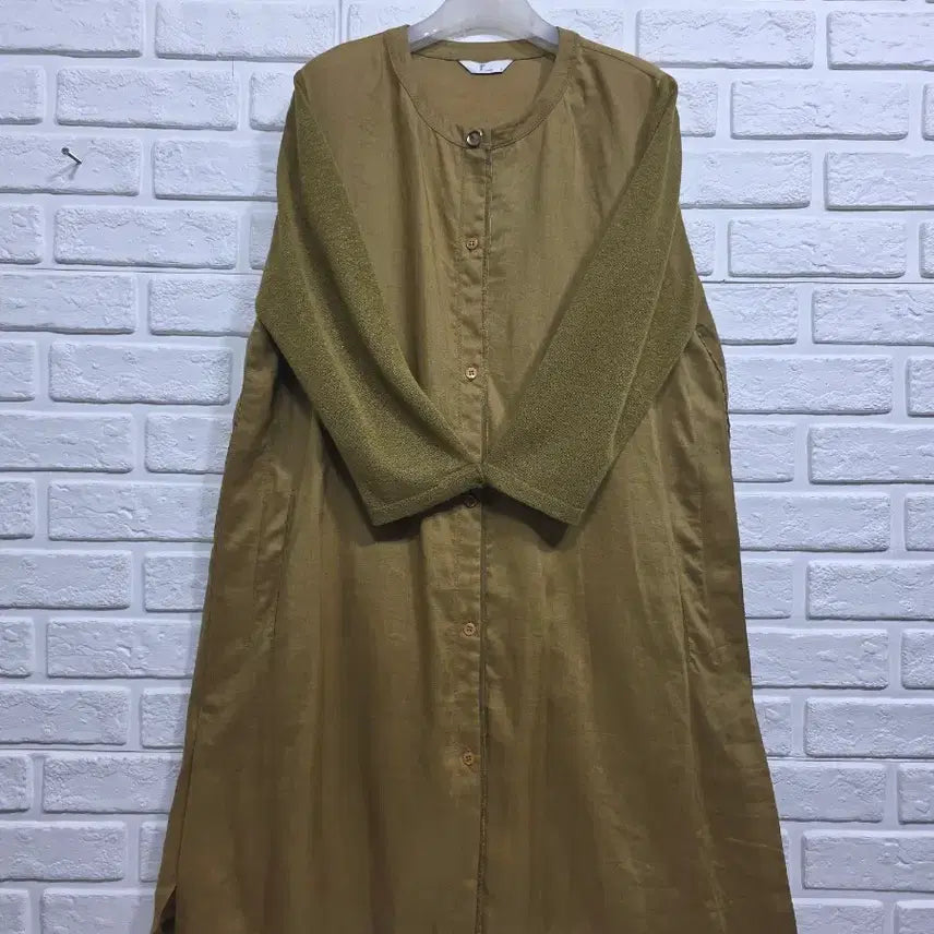 [BUNJANG] Renoma A-Line Linen Dress / 레노마 A라인 마원피스 m55ㅡ77