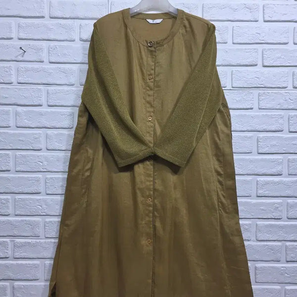 [BUNJANG] Renoma A-Line Linen Dress / 레노마 A라인 마원피스 m55ㅡ77