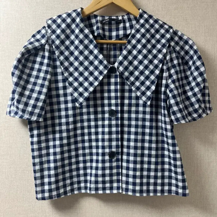 [BUNJANG] MIXXO Check Blouse / 미쏘 체크 블라우스