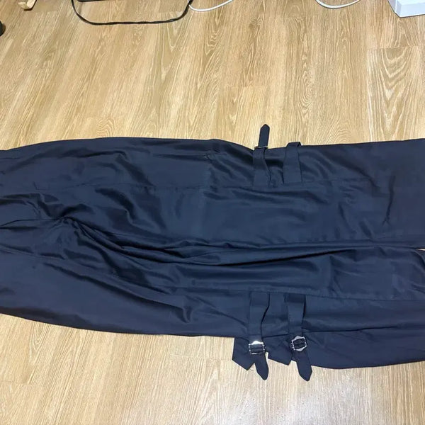 [BUNJANG] Helix Clothing Black Buckle Detail Slacks / 헬릭스클로딩 슬랙스