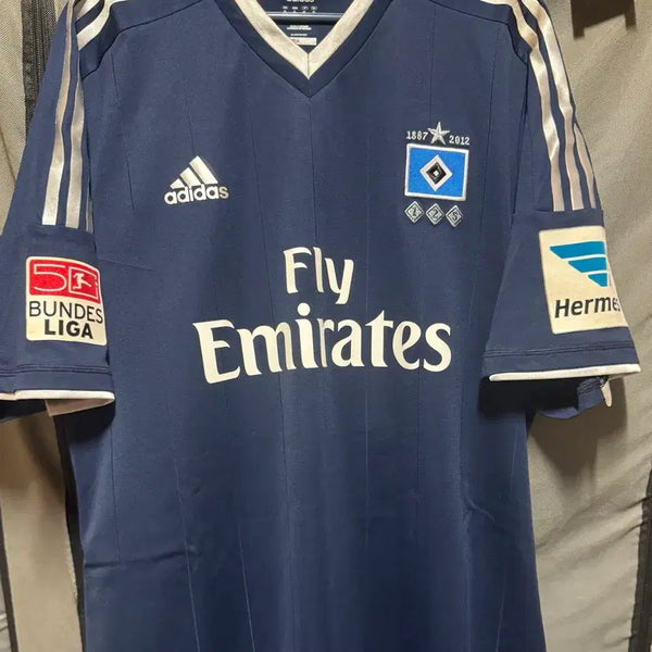 [BUNJANG] Sonny Heung-min Signed 12-13 Hamburg Away Jersey (XL, Match-Worn) / 12-13 함부르크 어웨이 손흥민 지급용 XL 친필사인