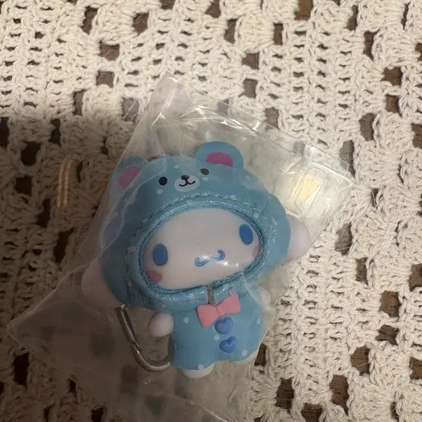 [BUNJANG] Cinnamoroll Chibi-Motto Raincoat Keychain / 시나모롤 치비토모 우비