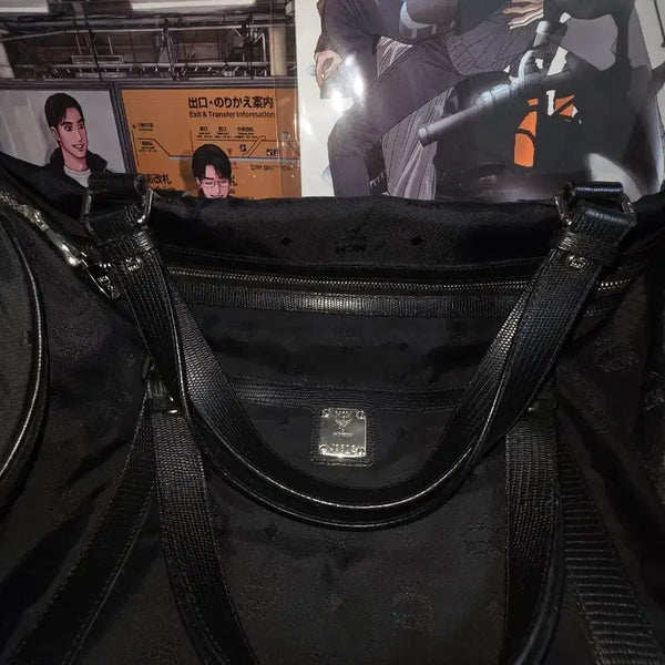 [BUNJANG] MCM Black Leather Shoulder Bag / 정품, 원가 80만원)MCM 블랙 숄더백