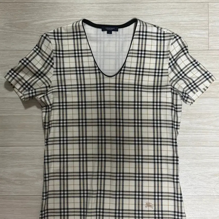 [BUNJANG] Burberry Nova Check Short Sleeve T-Shirt / 버버리 노바 체크 반팔 티셔츠