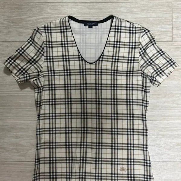 [BUNJANG] Burberry Nova Check Short Sleeve T-Shirt / 버버리 노바 체크 반팔 티셔츠
