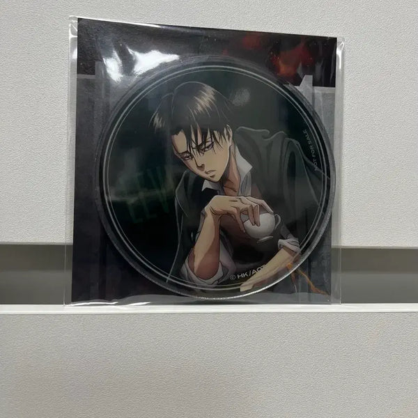 [BUNJANG] Attack on Titan Levi Acrylic Cup Coaster Sprint Goods / 진격의 거인 (리바이) 아크릴 컵 코스터 스프린트 굿즈