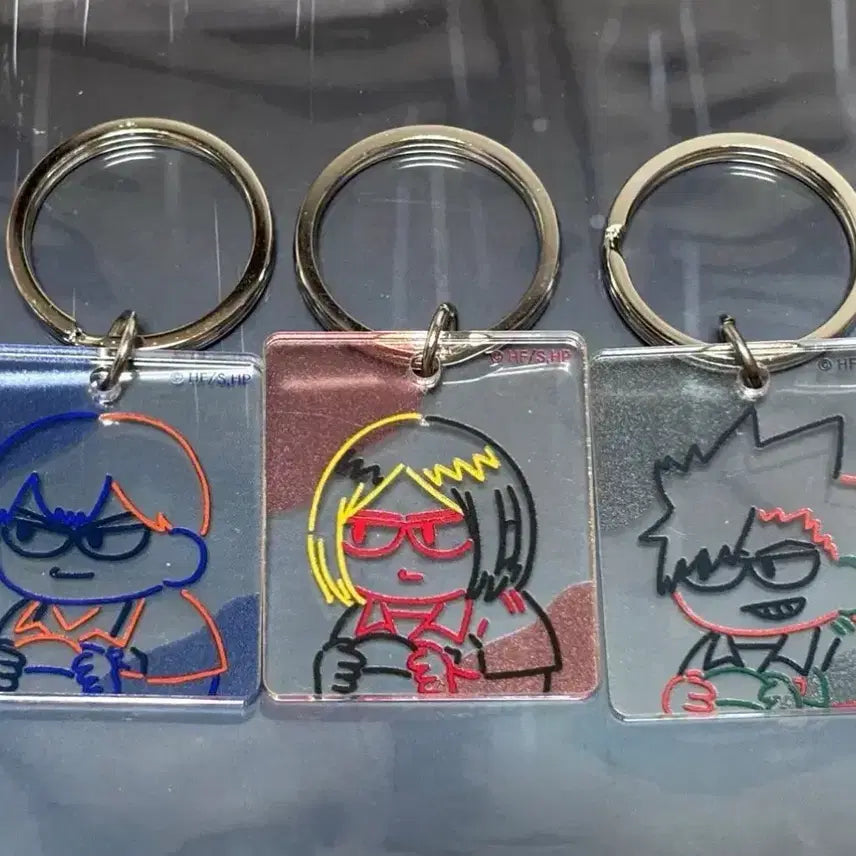 [BUNJANG] Haikyu!! Jirooori Acrylic Keychain Set (Kageyama, Kenma, Kuroo) / 단순개봉) 하이큐 지로리 아크릴키링 카게야마 켄마 쿠로오