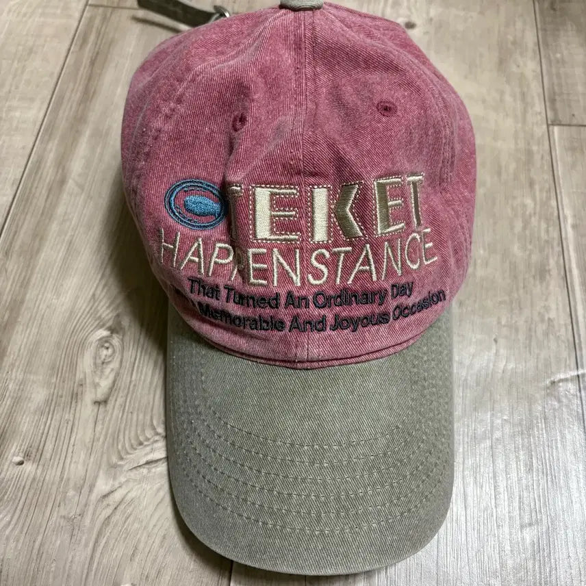 [BUNJANG] TEKET Pink Cap Hat / 테켓 pink cap 모자