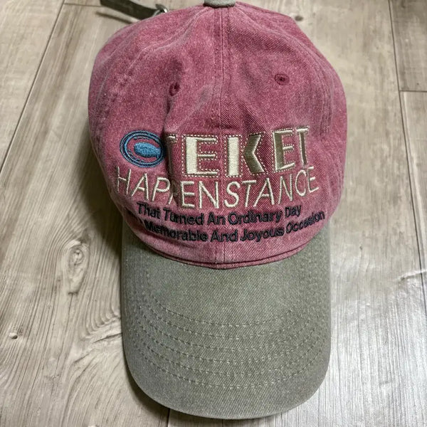 [BUNJANG] TEKET Pink Cap Hat / 테켓 pink cap 모자