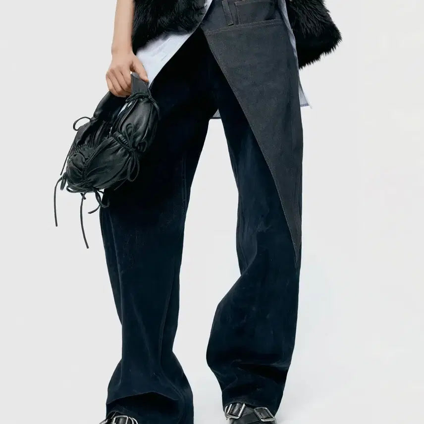 [BUNJANG] Andersson Bell Zoe Wrap Pants / [앤더슨벨] Andersson Bell 데님 벨벳 랩 팬츠