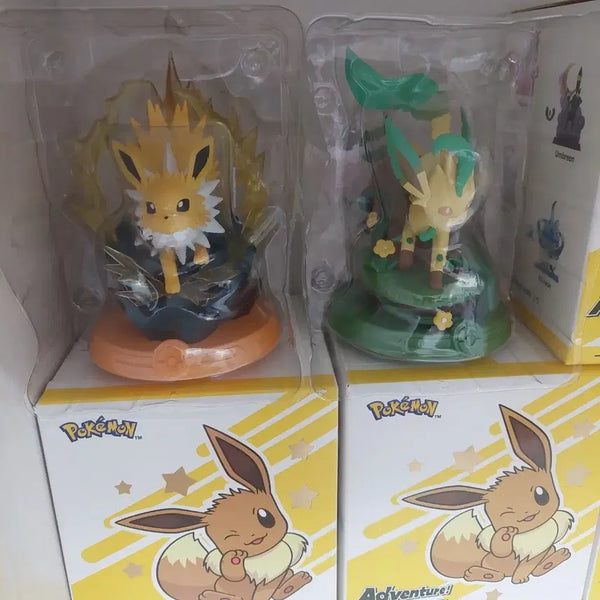 [BUNJANG] Pokemon Jolteon & Leafeon Figure Set / 포켓몬 주피썬더, 리피아 피규어 판매