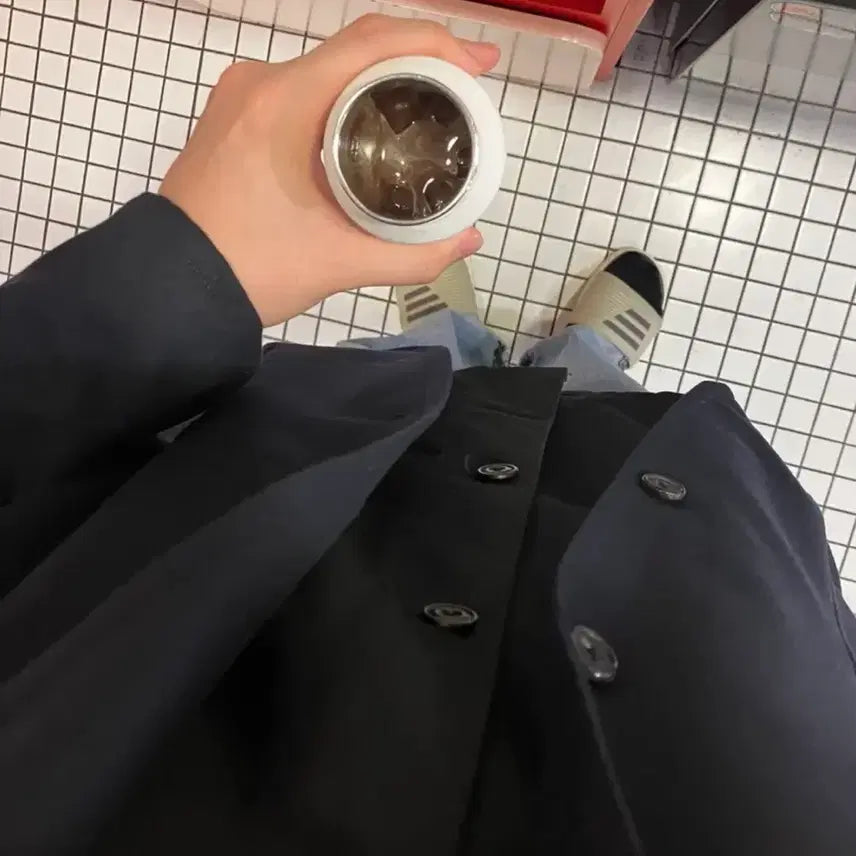 [BUNJANG] WOODBY Wool Cashmere Jacket Navy / 우드비 울 캐시미어 자켓 네이비