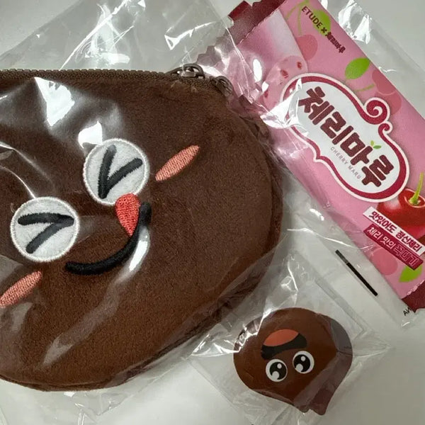 [BUNJANG] Etude Cherry Maru Pouch & Babamba Puff & Pouch Bundle Set / 에뛰드 체리마루 파우치+ 바밤바 퍼프&파우치 택포 일괄
