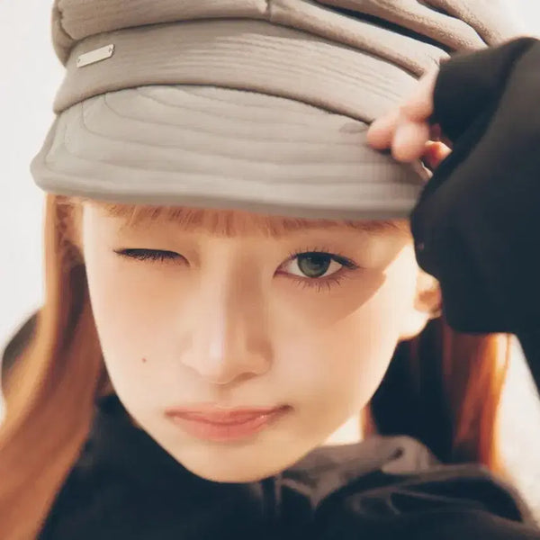 [BUNJANG] Miseki Seoul Pleats Shirring Cap Grey / (새상품) 미세키서울 Pleats shirring cap GREY