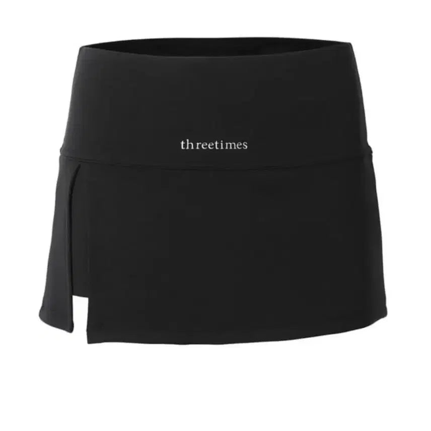 [BUNJANG] Threetimes Slit Skirt Black / threetimes slit skirt s 쓰리타임즈 슬릿스커트 블랙 쓰탐