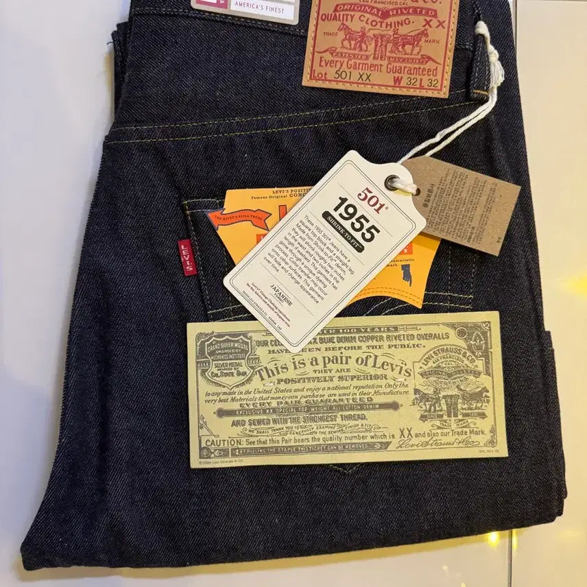 [BUNJANG] Levi's 501 1955 501XX Rigid Denim Jeans / 리바이스 501 1955 501XX W32 L32 리지드