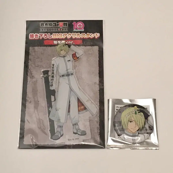 [BUNJANG] The Disastrous Life of Saiki K. Saiki Kusuke Acrylic Stand and Badge Set / 사이키 쿠스오의 재난 사이쿠스 팝업 사이키 쿠스케 아크릴 스탠드, 뱃지 세트