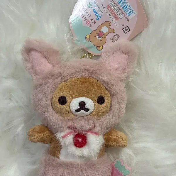 [BUNJANG] San-X Rilakkuma Usagi Mascot Strap (New) / 딸기의 하루 리락쿠마 우사기 마스코트 부라사게(새상품)