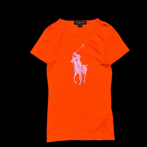 [BUNJANG] Polo Ralph Lauren Pink Pony Big Pony Fitted T-Shirt / 폴로 랄프로렌 핑크포니 빅포니 딱붙 반팔
