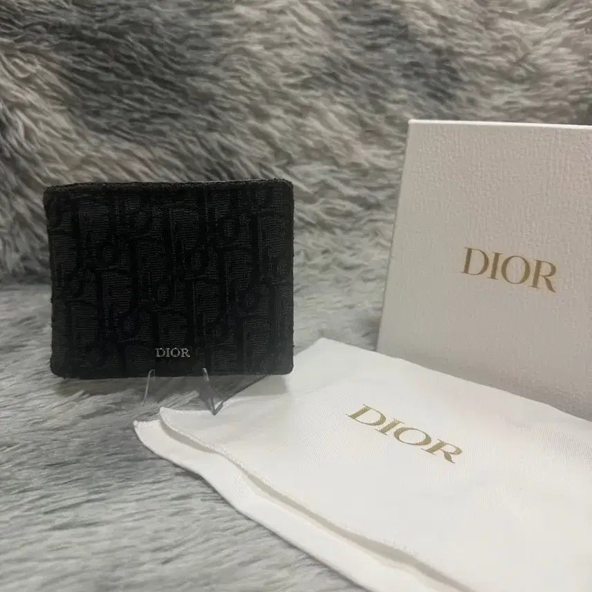 [BUNJANG] Dior Dior Oblique Bifold Wallet Black / 디올 오블리크 반지갑 블랙