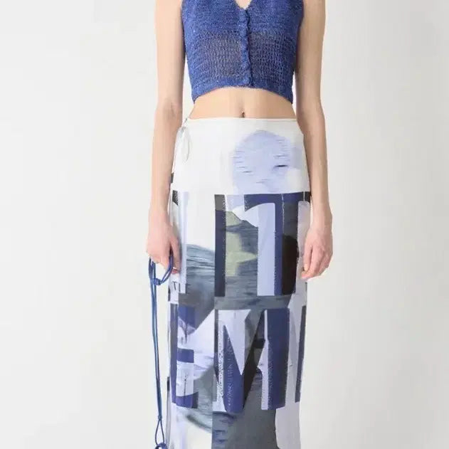 [BUNJANG] TIME 25 Silk Wrap Skirt (New) / 25년 타임 실크 랩스커트 (새상품)