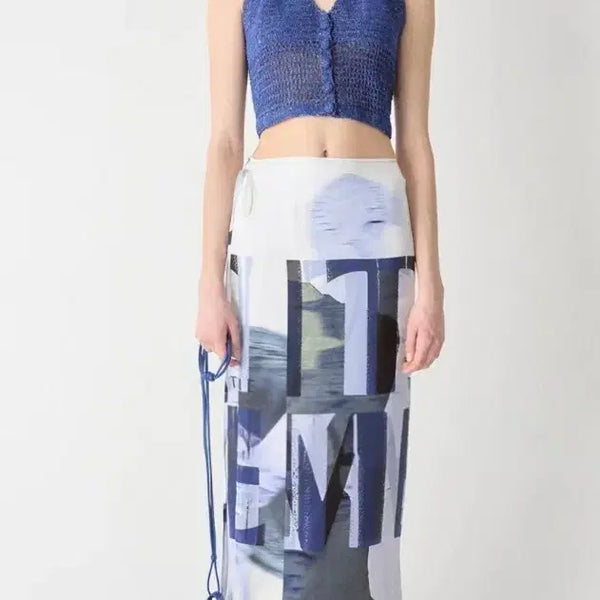 [BUNJANG] TIME 25 Silk Wrap Skirt (New) / 25년 타임 실크 랩스커트 (새상품)