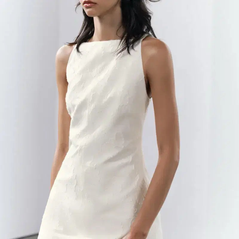 [BUNJANG] ZARA Jacquard Mini Dress / ZARA 자카드 미니 드레스