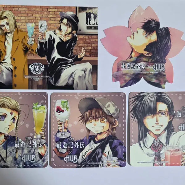 [BUNJANG] Genshin Impact x HUB Collaboration Postcard & Coaster Special Set / 최유기 HUB 콜라보 엽서 코스터 특전 세트